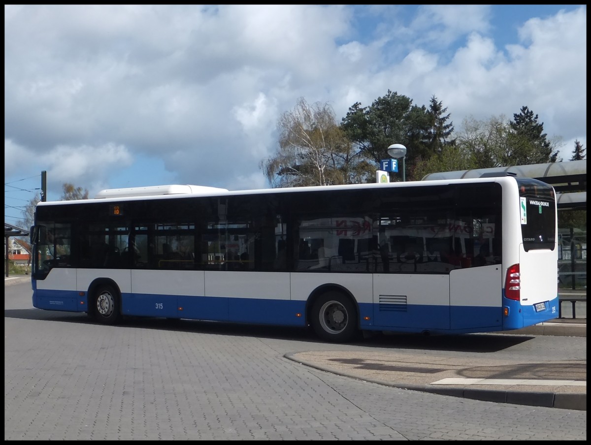 Mercedes Citaro II der Rostocker Straßenbahn AG in Rostock.