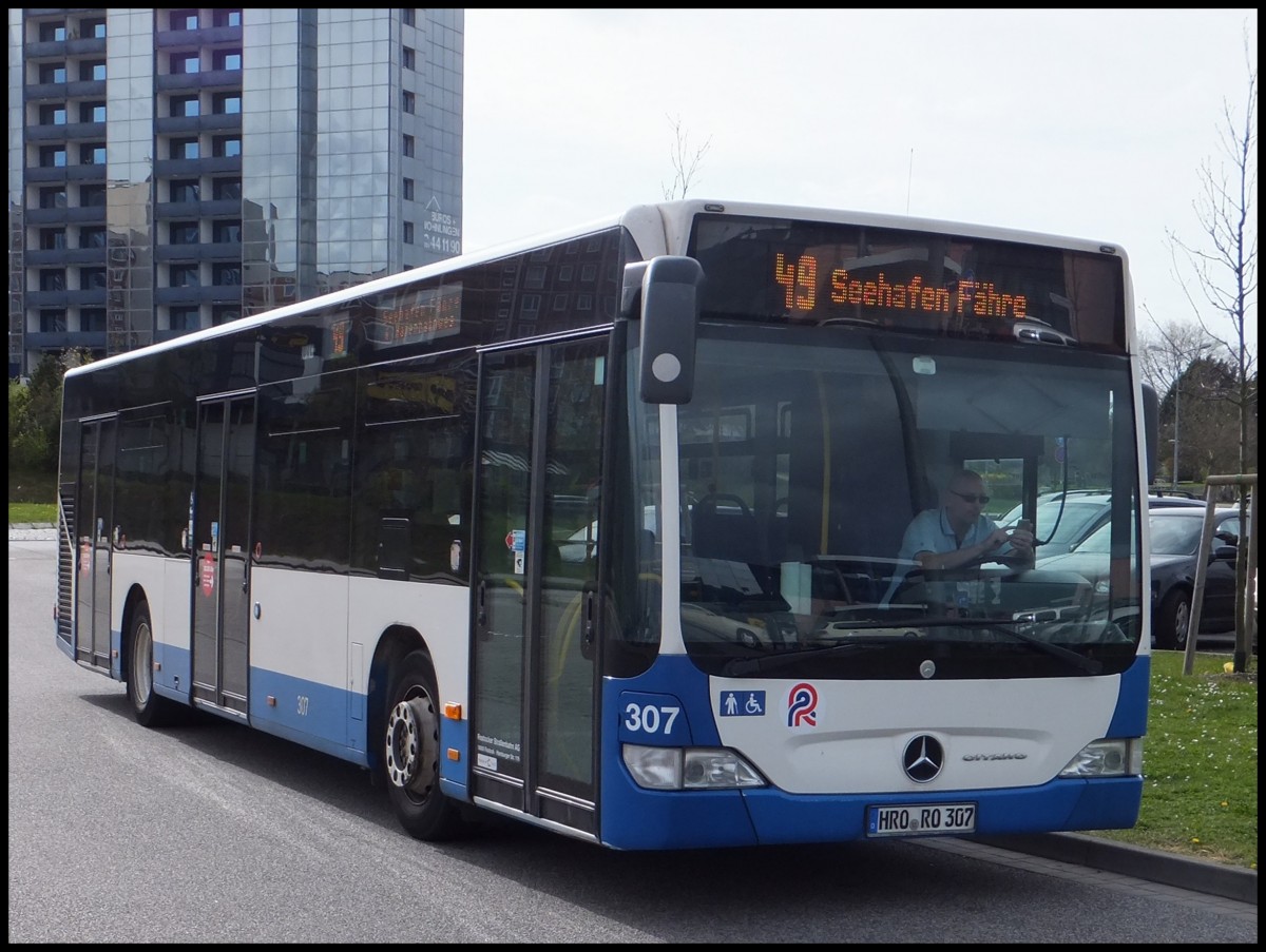 Mercedes Citaro II der Rostocker Straßenbahn AG in Rostock.