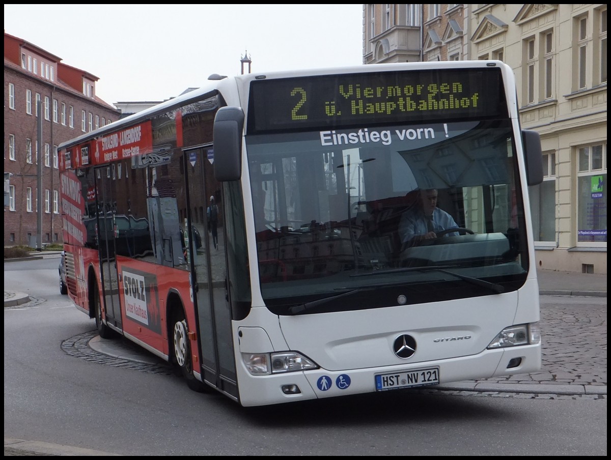 Mercedes Citaro II der Stadtwerke Stralsund in Stralsund.