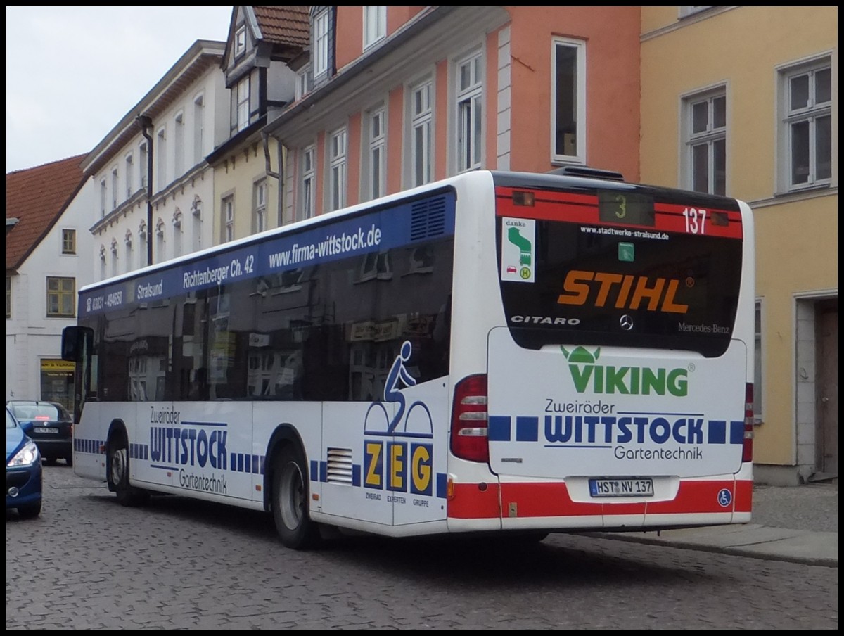 Mercedes Citaro II der Stadtwerke Stralsund in Stralsund.