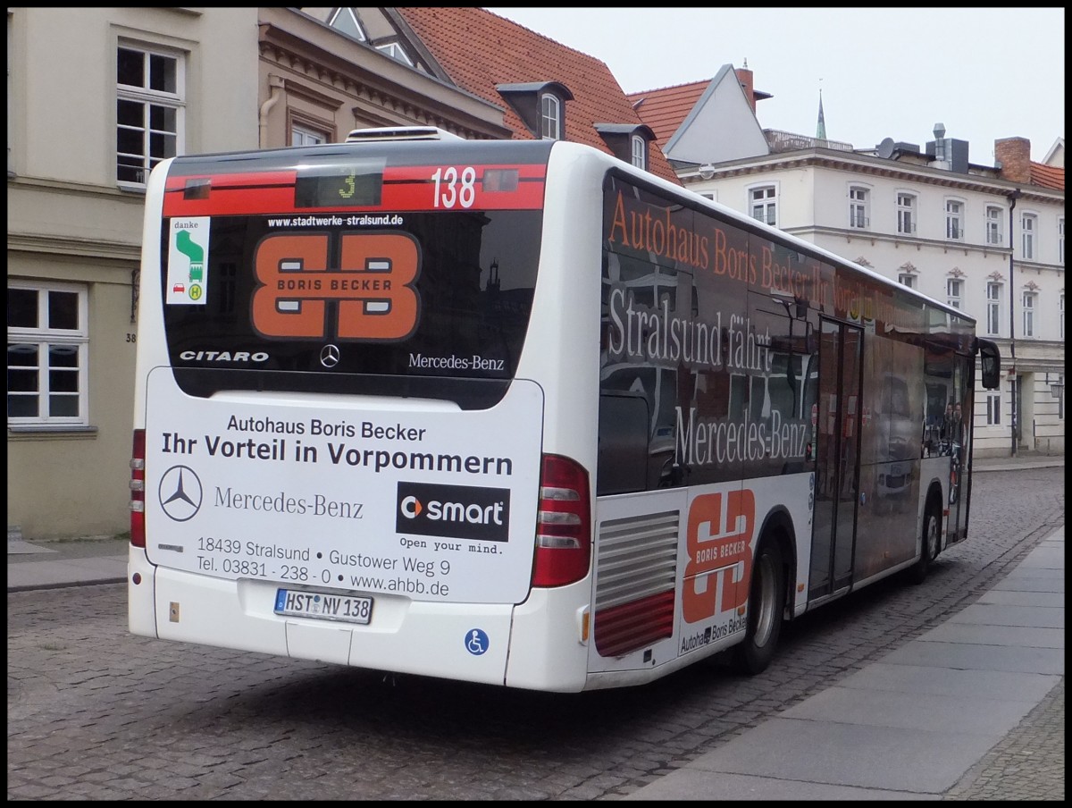 Mercedes Citaro II der Stadtwerke Stralsund in Stralsund.