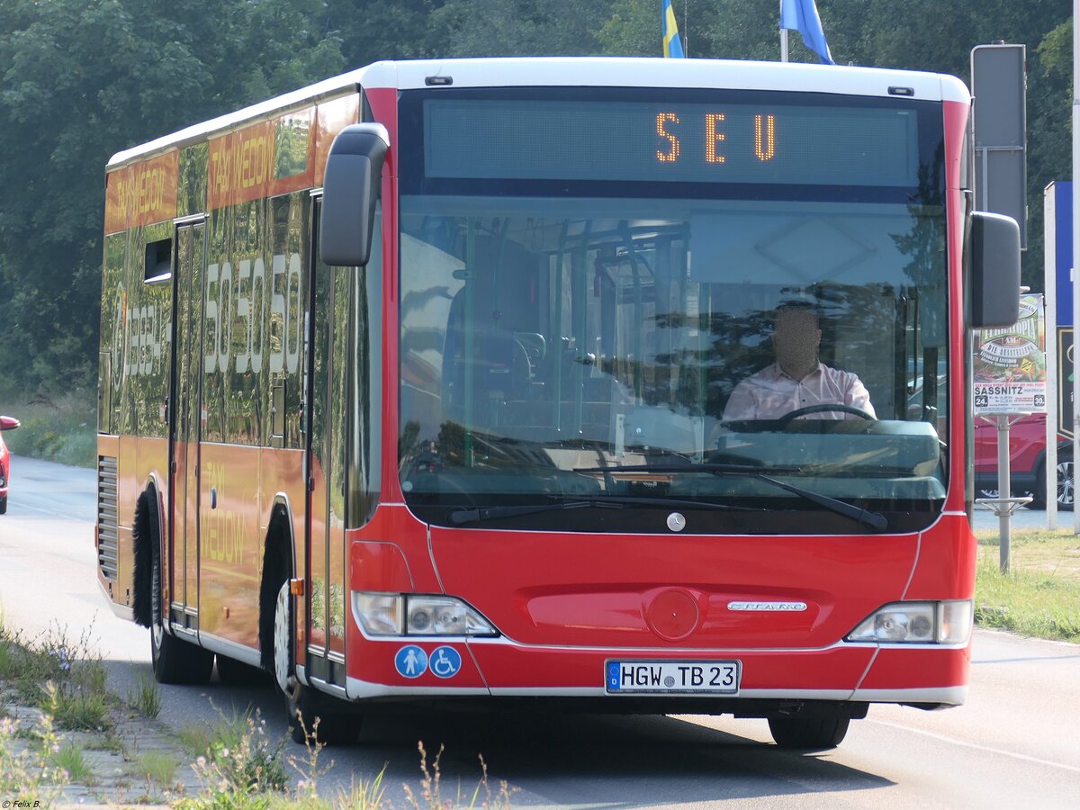 Mercedes Citaro II von Taxi Wedow aus Deutschland in Mukran.