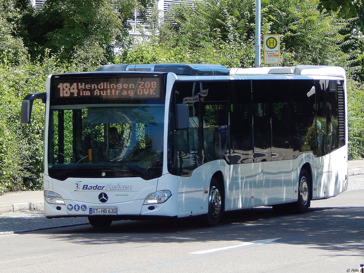 Mercedes Citaro III von Bader Reisen aus Deutschland in Nürtingen am 20.06.2018