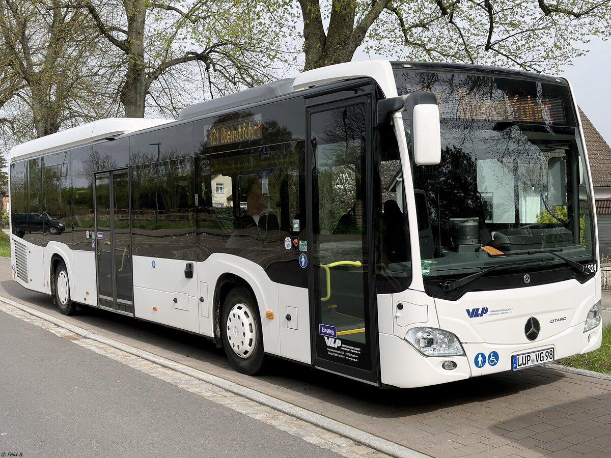 Mercedes Citaro III LE Ü der Verkehrsgesellschaft Ludwigslust-Parchim mbH in Plau am See. 