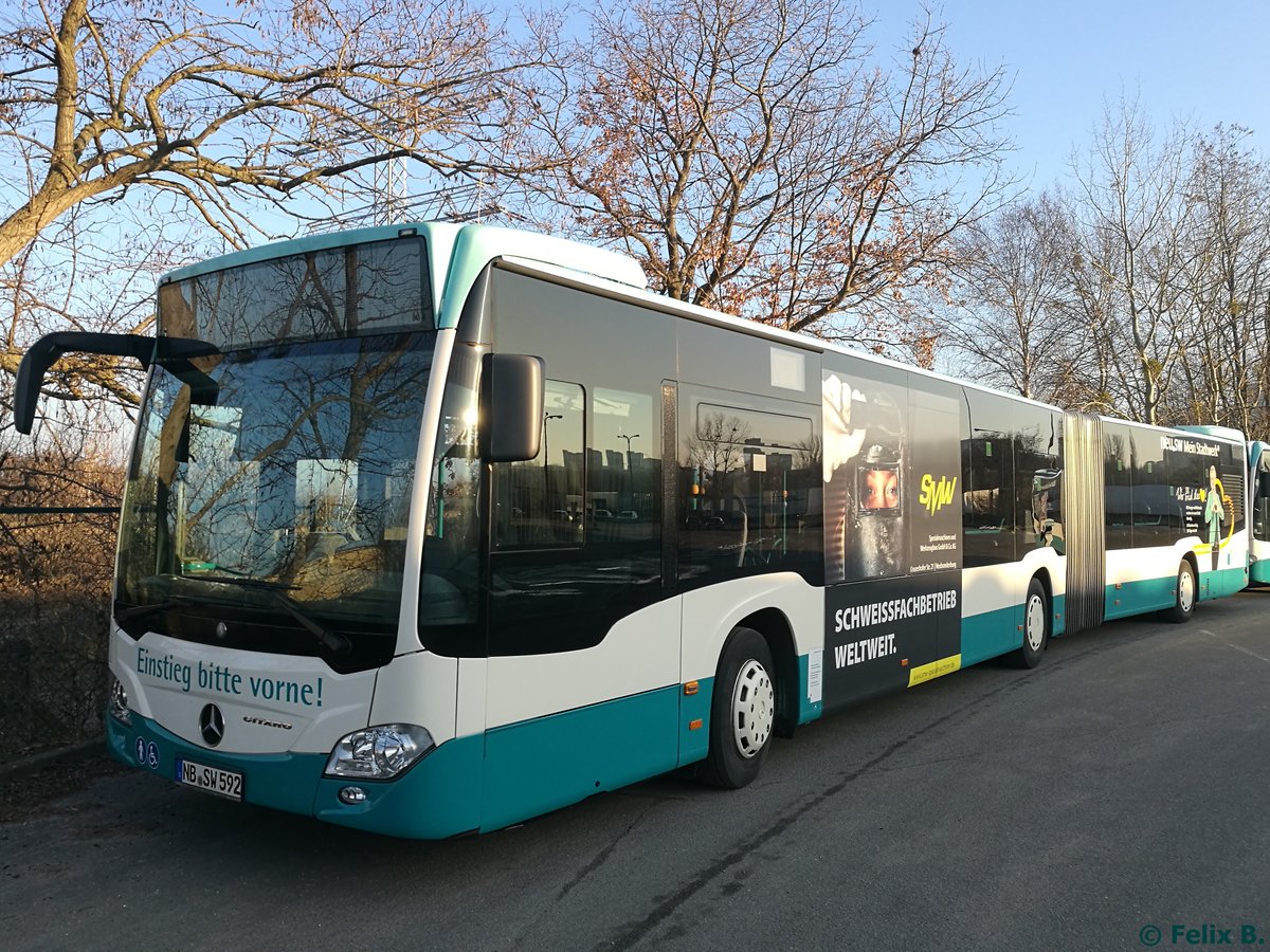 Mercedes Citaro III der Neubrandenburger Verkehrsbetriebe in Neubrandenburg.