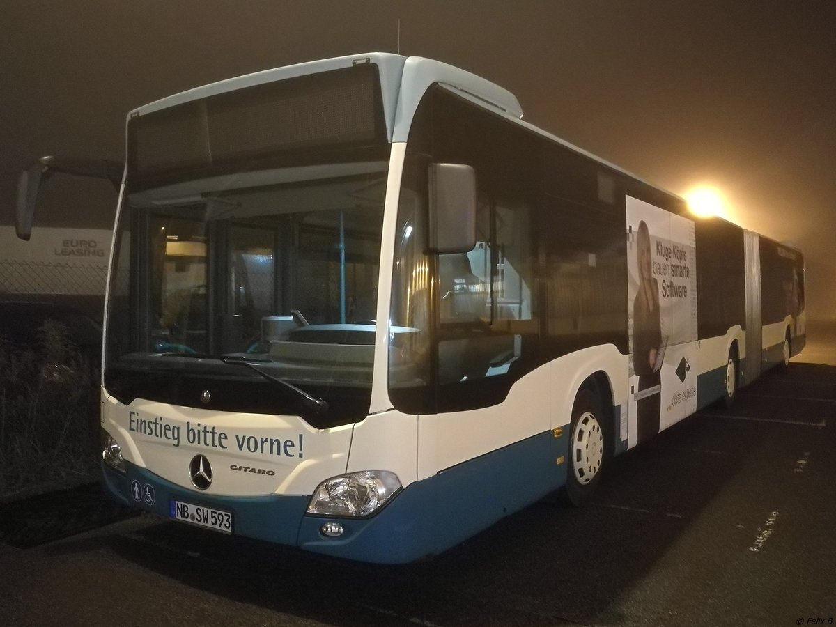 Mercedes Citaro III der Neubrandenburger Verkehrsbetriebe in Neubrandenburg.