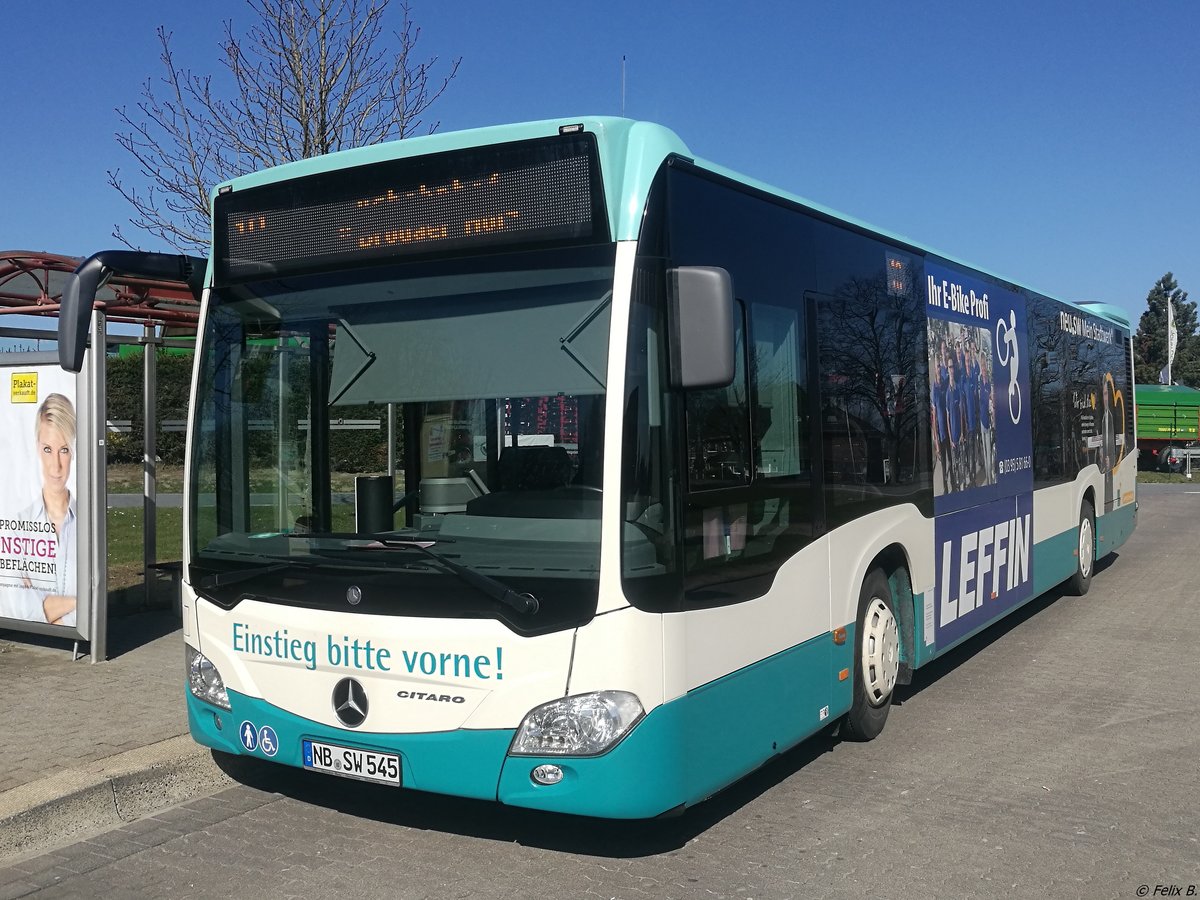 Mercedes Citaro III der Neubrandenburger Verkehrsbetriebe in Neubrandenburg. 