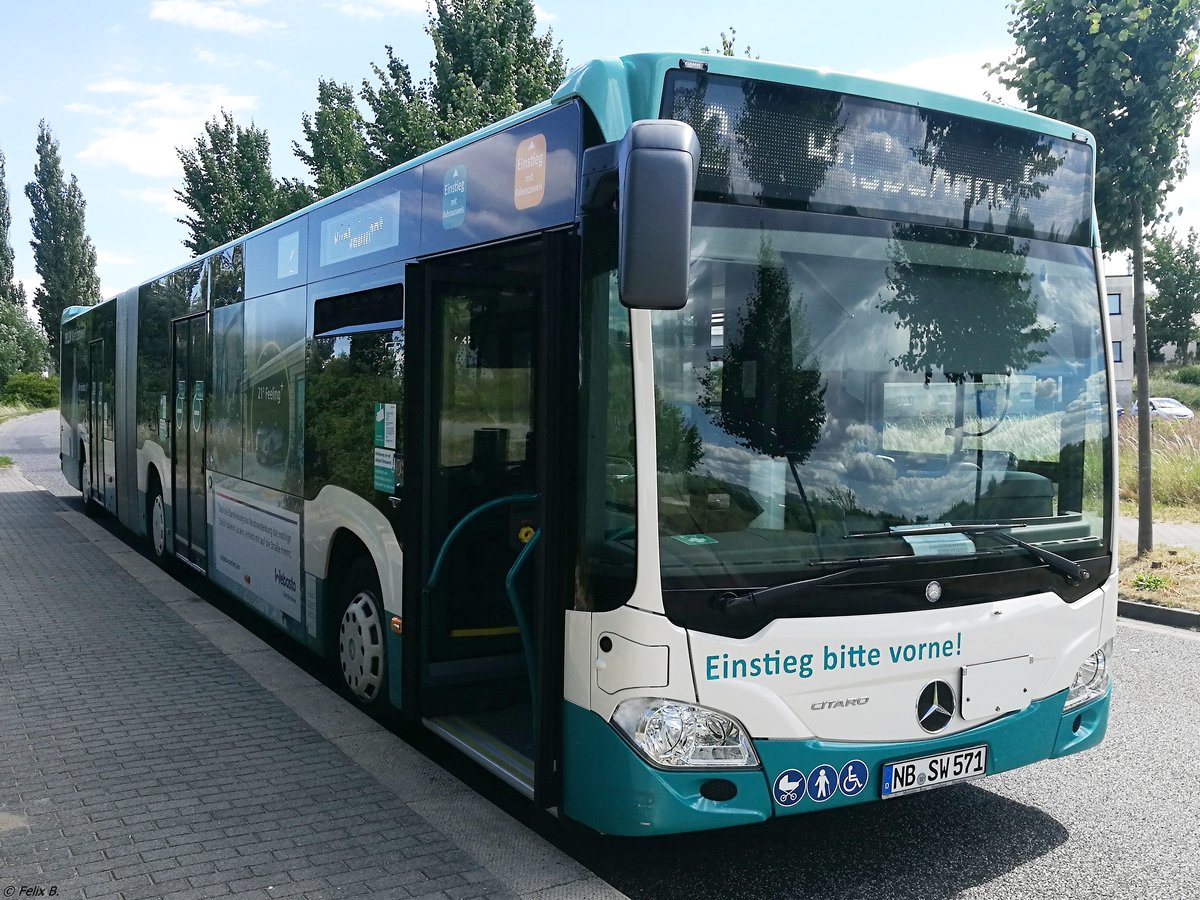 Mercedes Citaro III der Neubrandenburger Verkehrsbetriebe in Neubrandenburg.