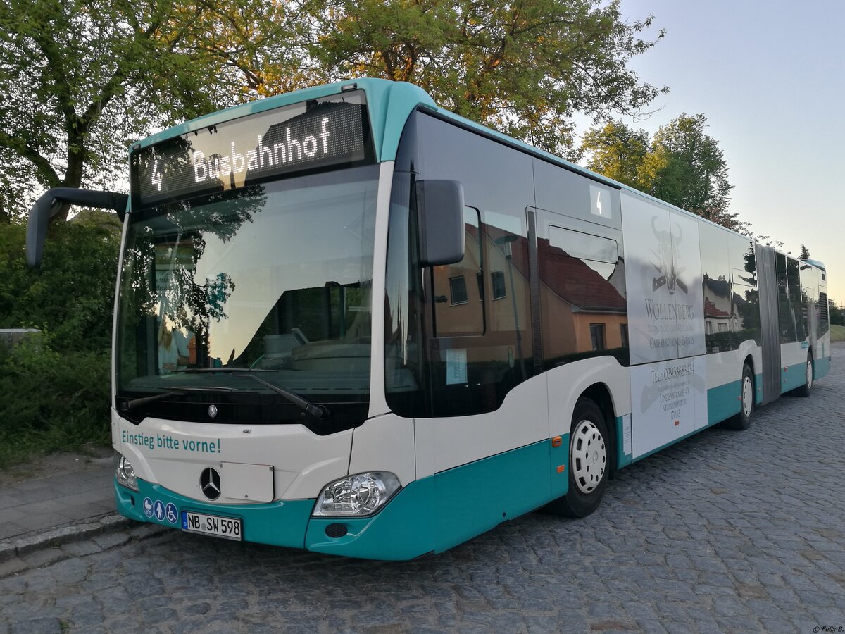 Mercedes Citaro III der Neubrandenburger Verkehrsbetriebe in Neubrandenburg. 