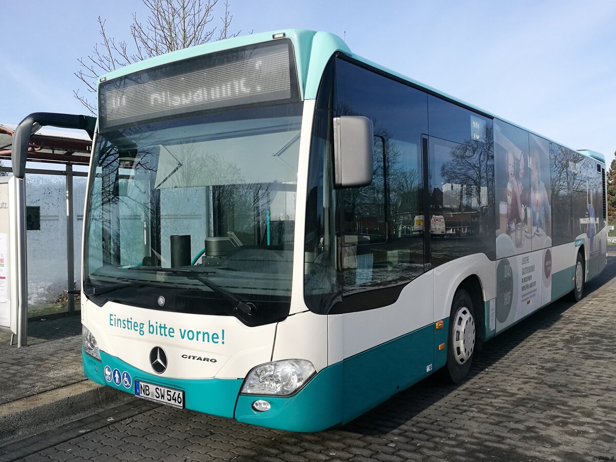 Mercedes Citaro III der Neubrandenburger Verkehrsbetriebe in Neubrandenburg.