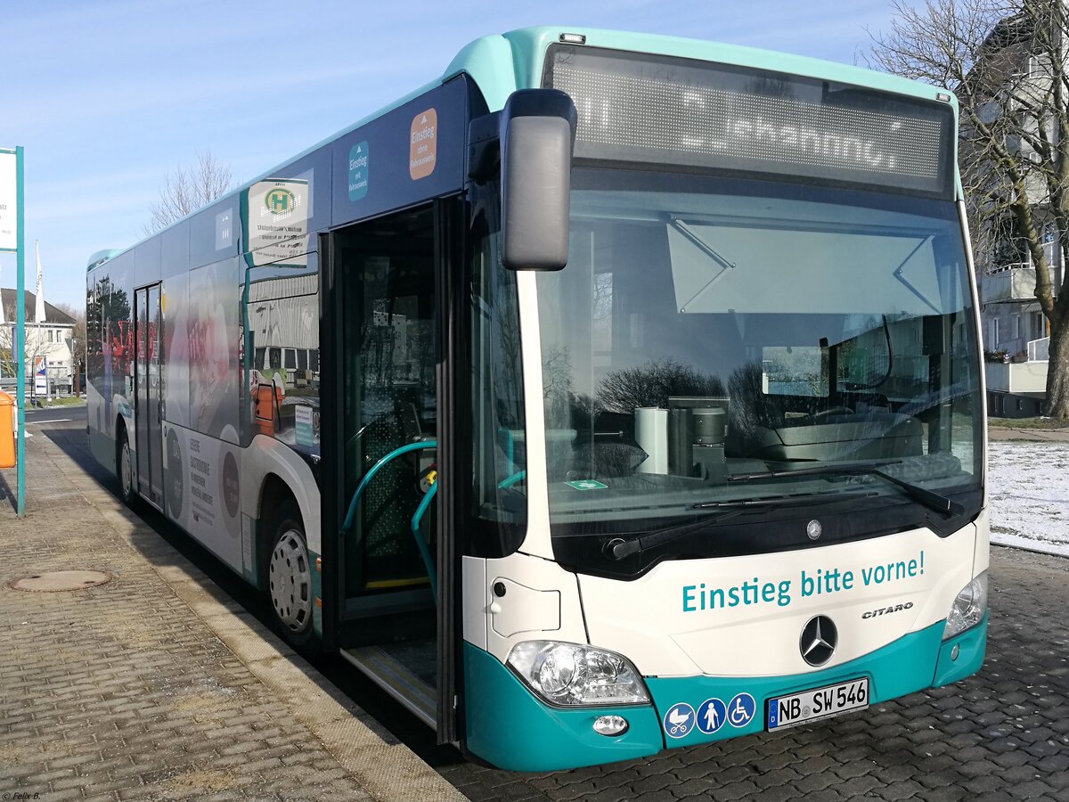 Mercedes Citaro III der Neubrandenburger Verkehrsbetriebe in Neubrandenburg.