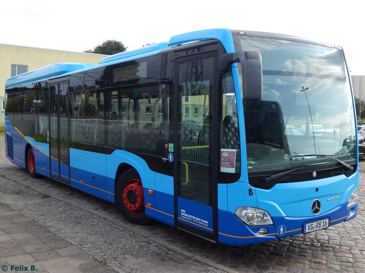 Mercedes Citaro III von URB (ex Schweizer) aus Deutschland in Pasewalk.