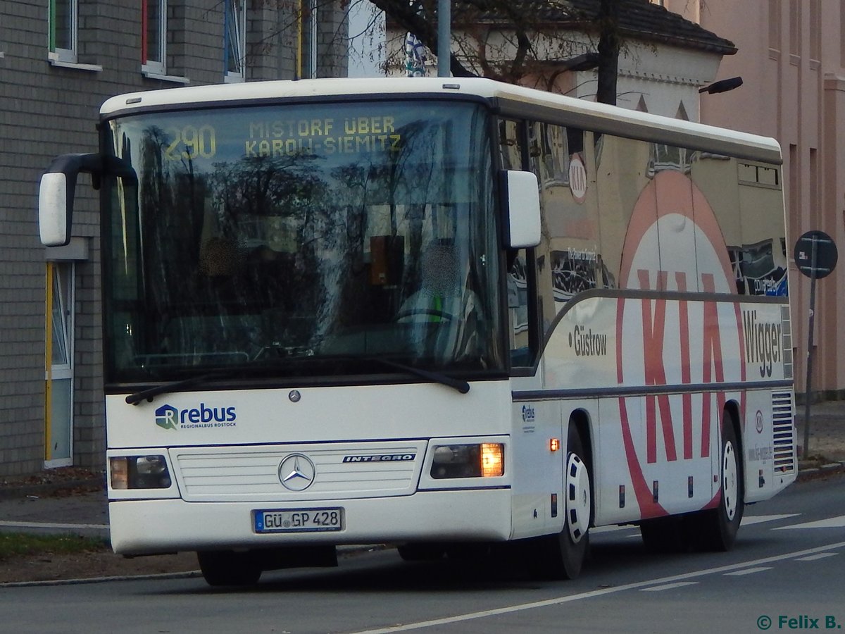 Mercedes Integro von Regionalbus Rostock in Gstrow. 