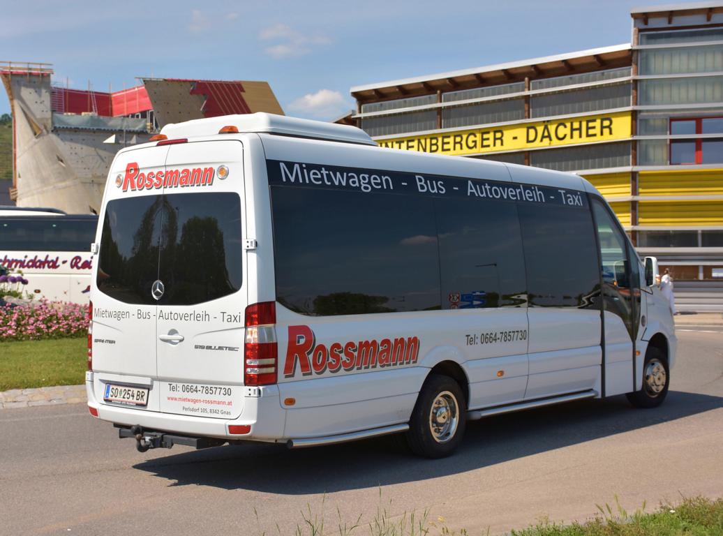 Mercedes Sprinter von Rossmann Mietwagen aus sterreich im Mai 2018 in Krems.