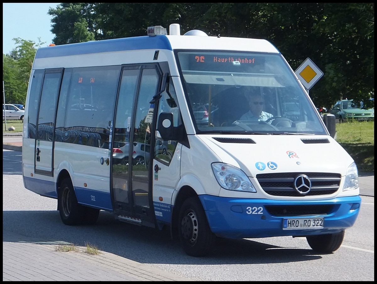 Mercedes Sprinter der Rostocker Stra�enbahn AG in Rostock.