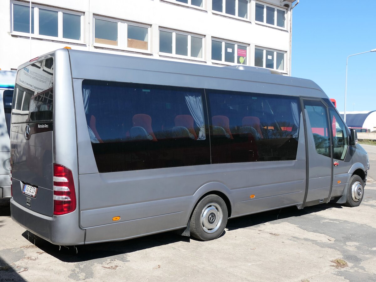 Mercedes Sprinter von URB aus Deutschland (ex H. Kortschlag Fahrservice - P-HK 781) in Ueckermünde.