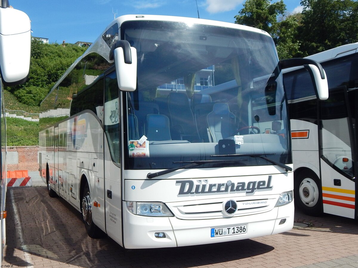 Mercedes Tourismo von Dürrnagel aus Deutschland im Stadthafen Sassnitz.