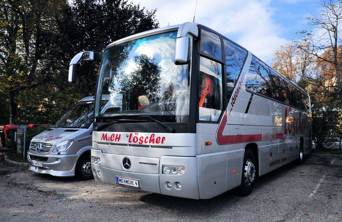 Mercedes Tourismo von L�scher Reisen aus �sterreich in Krems gesehen.