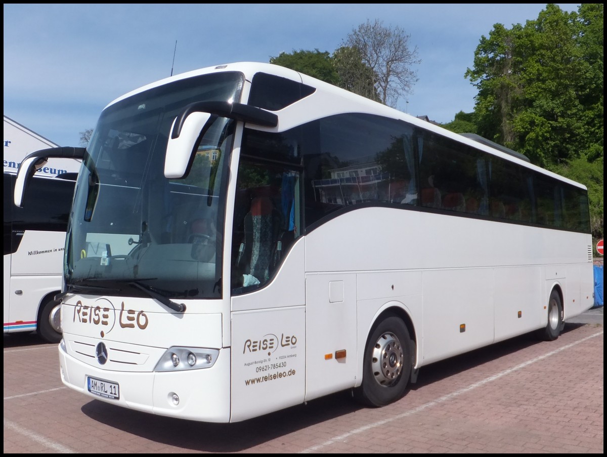 Mercedes Tourismo von ReiseLeo aus Deutschland im Stadthafen Sassnitz.