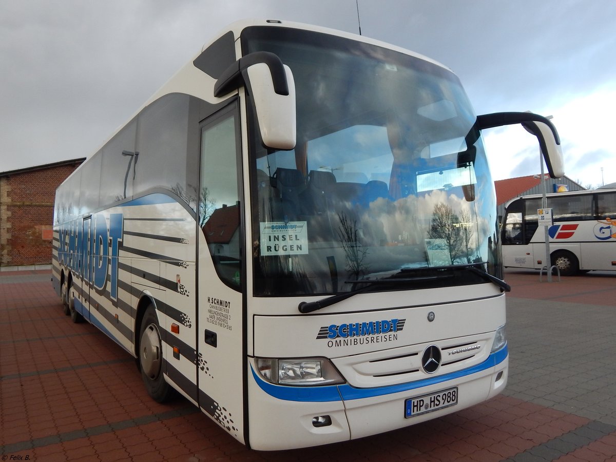 Mercedes Tourismo von Schmidt aus Deutschland in Sassnitz.