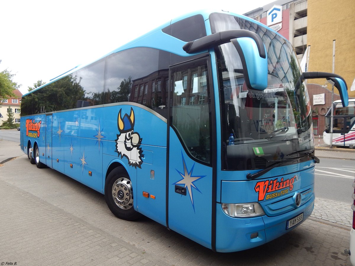 Mercedes Tourismo von Viking Buss & Flyg aus Schweden in Neubrandenburg.