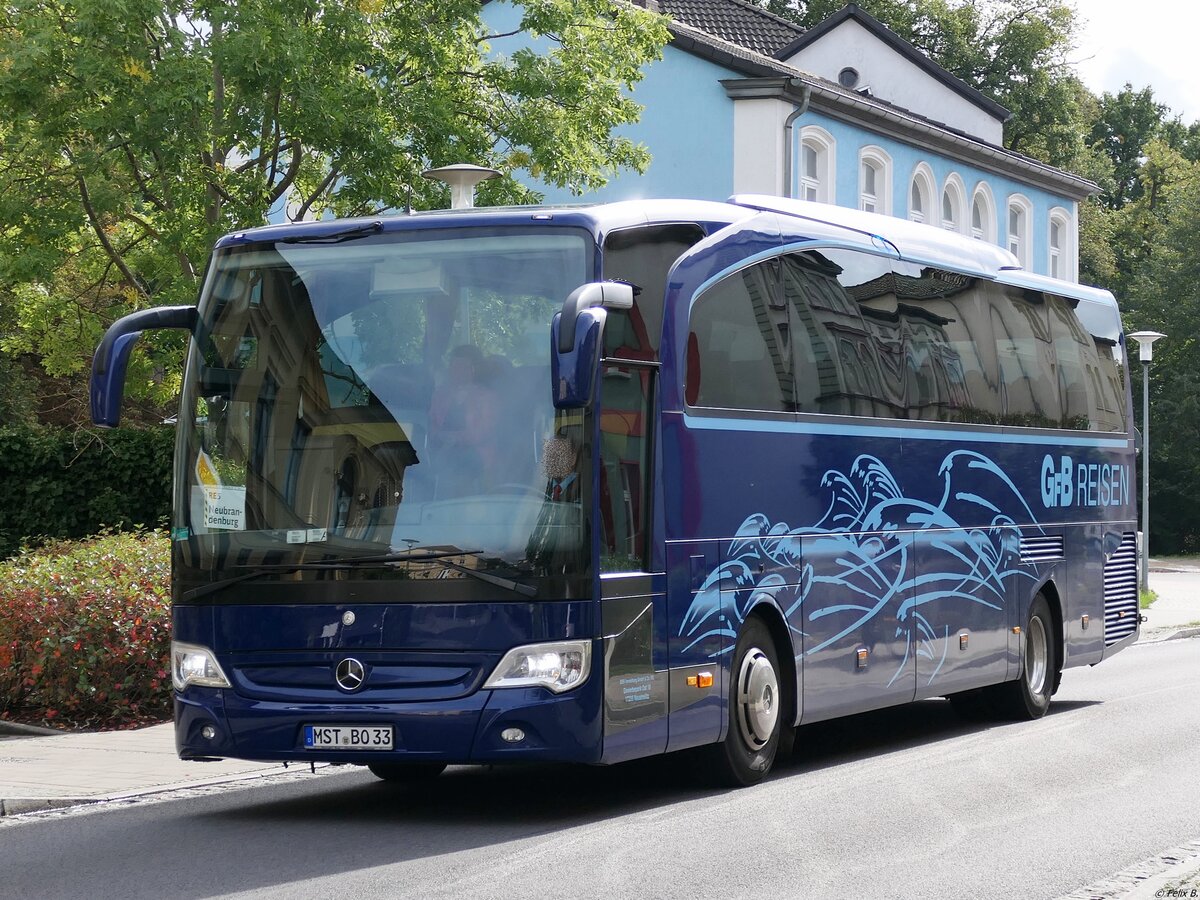 Mercedes Travego von GFB-Reisen aus Deutschland in Neubrandenburg.