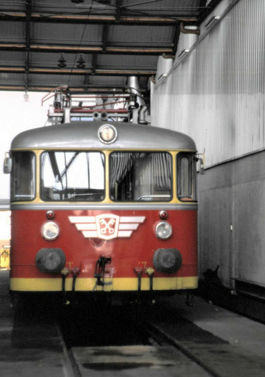 MSB Turmtriebwagen X10.903 in Schruns im Mrz 1989.