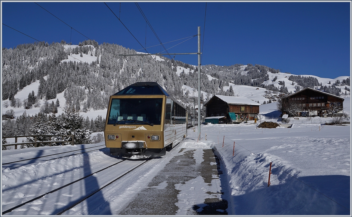 Nachdem der  Lenker-Pendel  Gruben erreicht hatte, konnte  unser  Zug Gruben Richtung Zweisimmen verlassen.
13. Feb. 2018