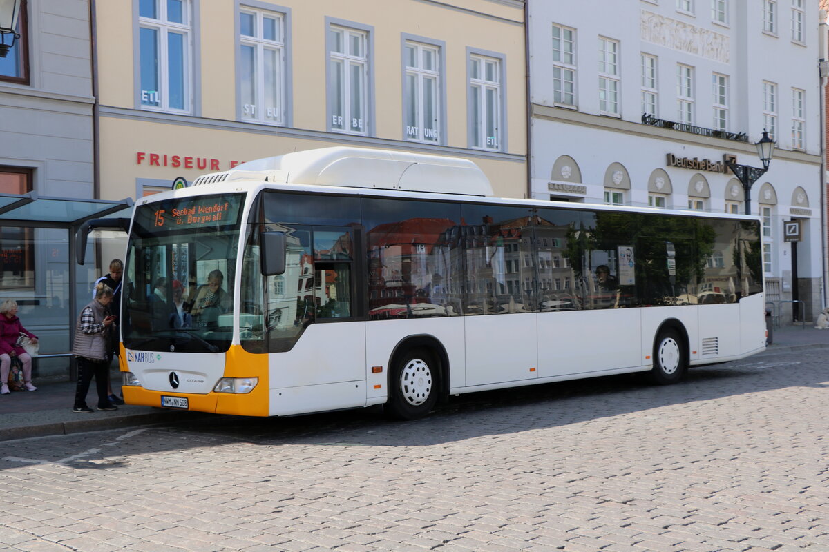 NAH.Bus, Grevesmhlen - NWM-NN 508 - Mercedes am 16. Mai 2025 in Wismar (Aufnahme: Martin Beyer)