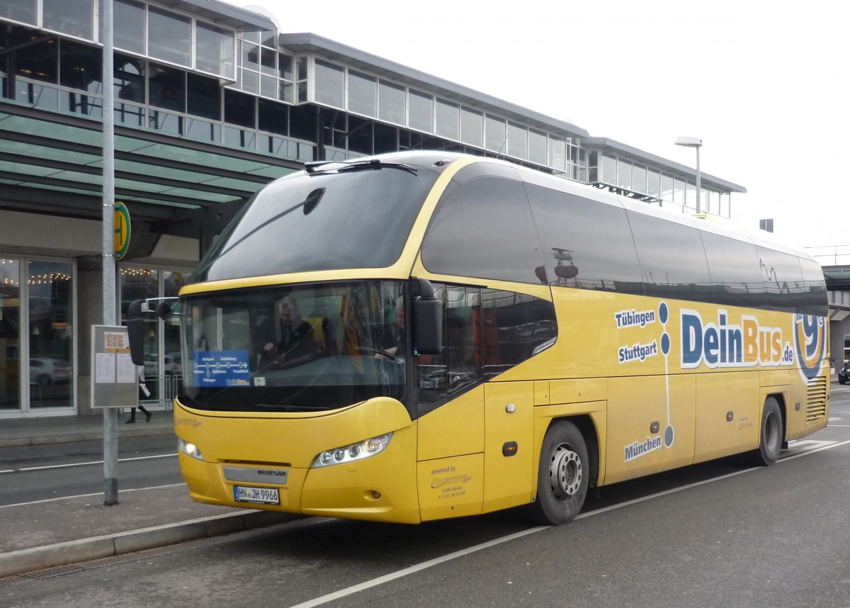 Neoplan -Cityliner DEINBUS am Flughafen Stuttgart  Am 18.01.2014