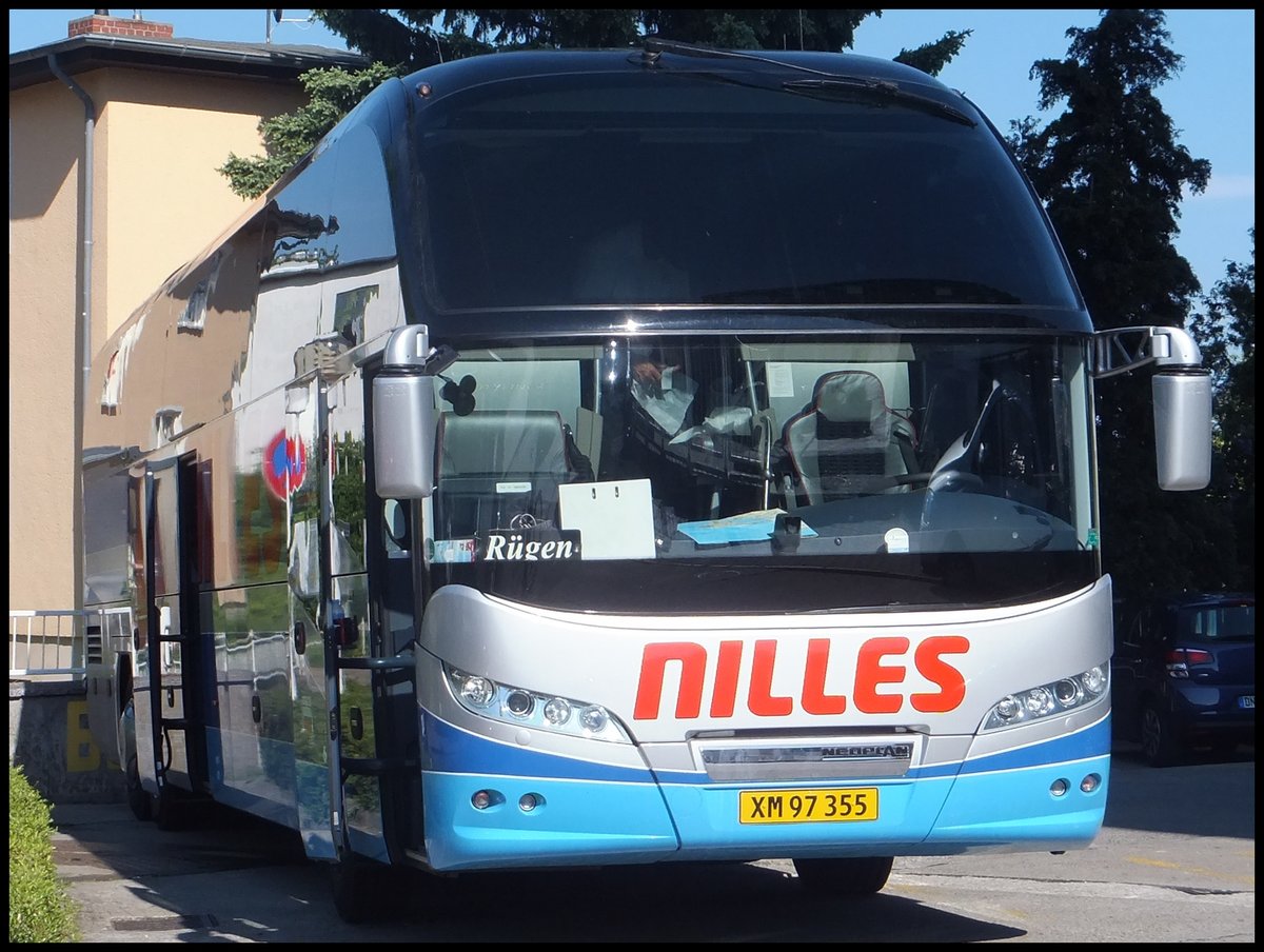 Neoplan Cityliner von Nilles aus Dnemark in Sassnitz.