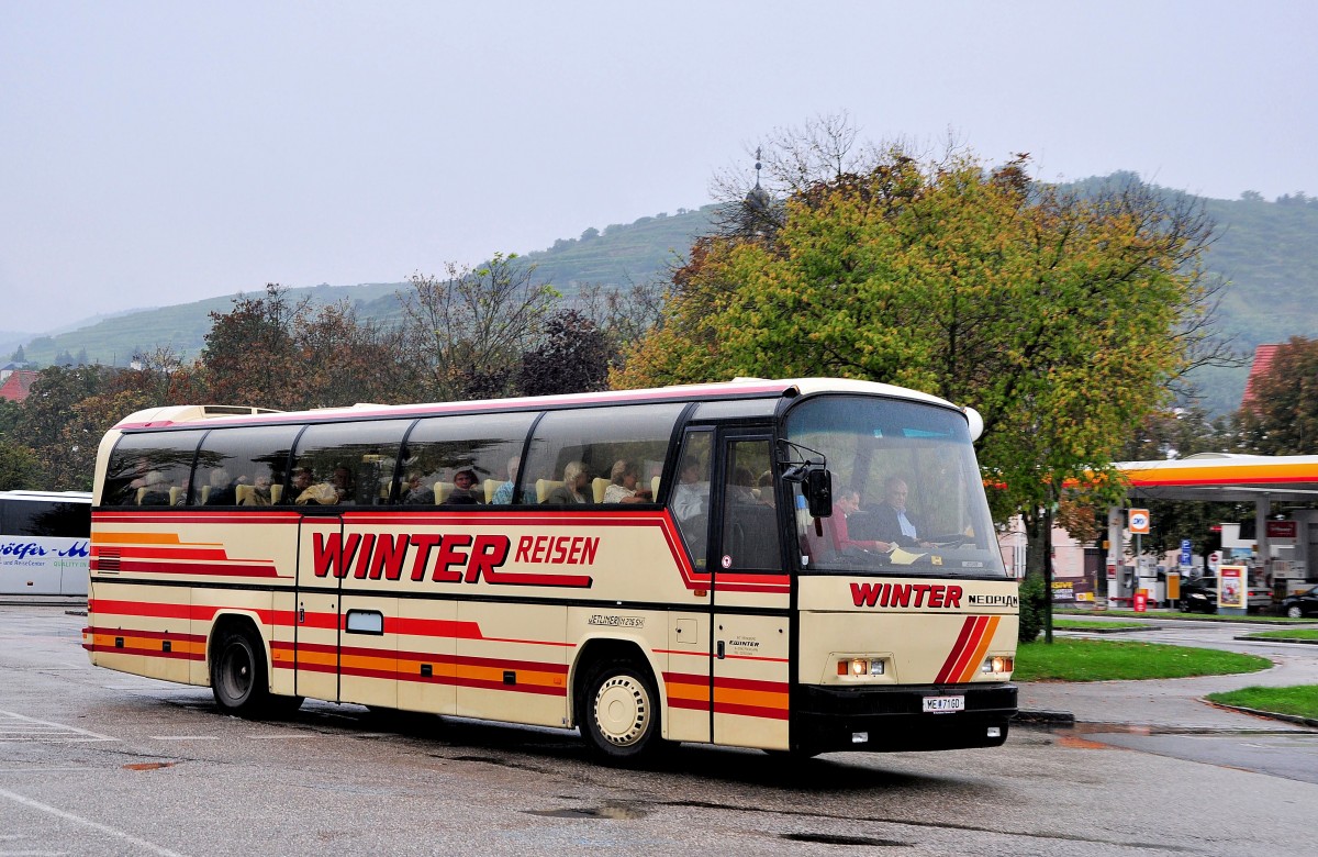 Neoplan Jetliner von Winter Reisen aus Niedersterreich am 11.9.2014 in Krems.