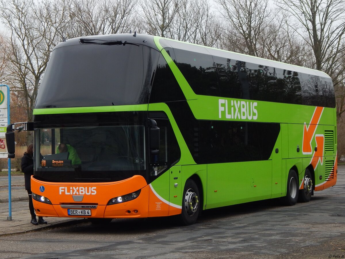 Neoplan Skyliner von FlixBus/Karsten Brust aus Deutschland in Stralsund.