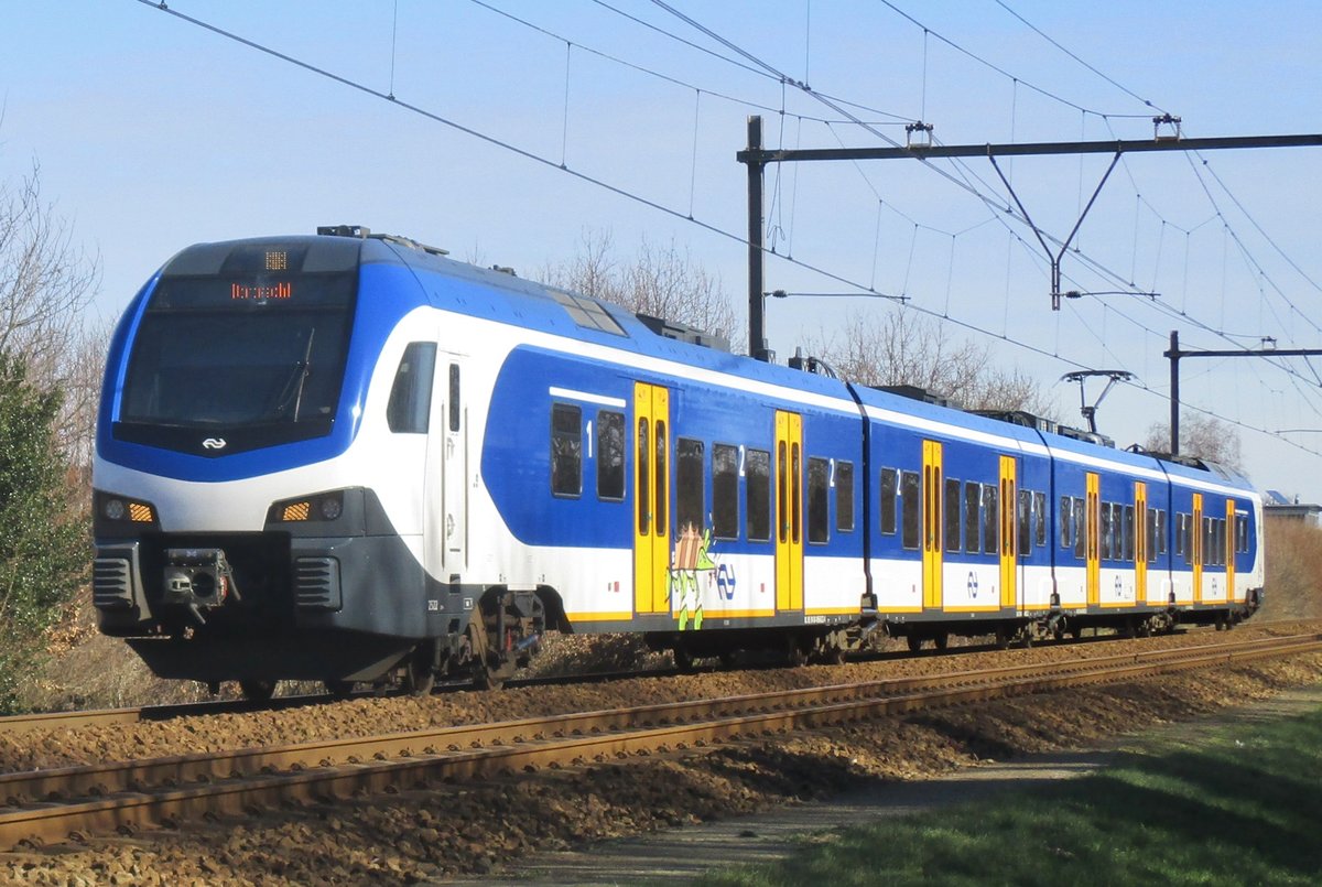 NS 2522 treft am 25 Februar 2018 in Wijchen ein.