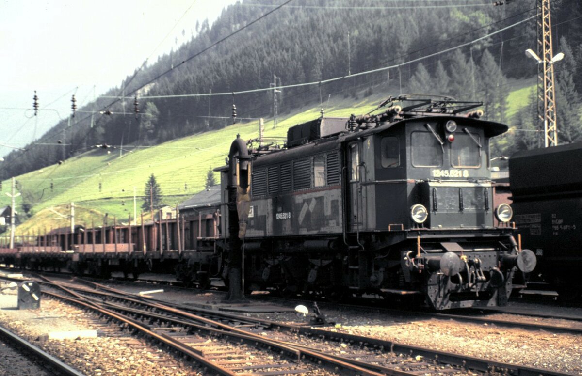ÖBB 1245.521-8 in Vordernberg am 24.08.1987.