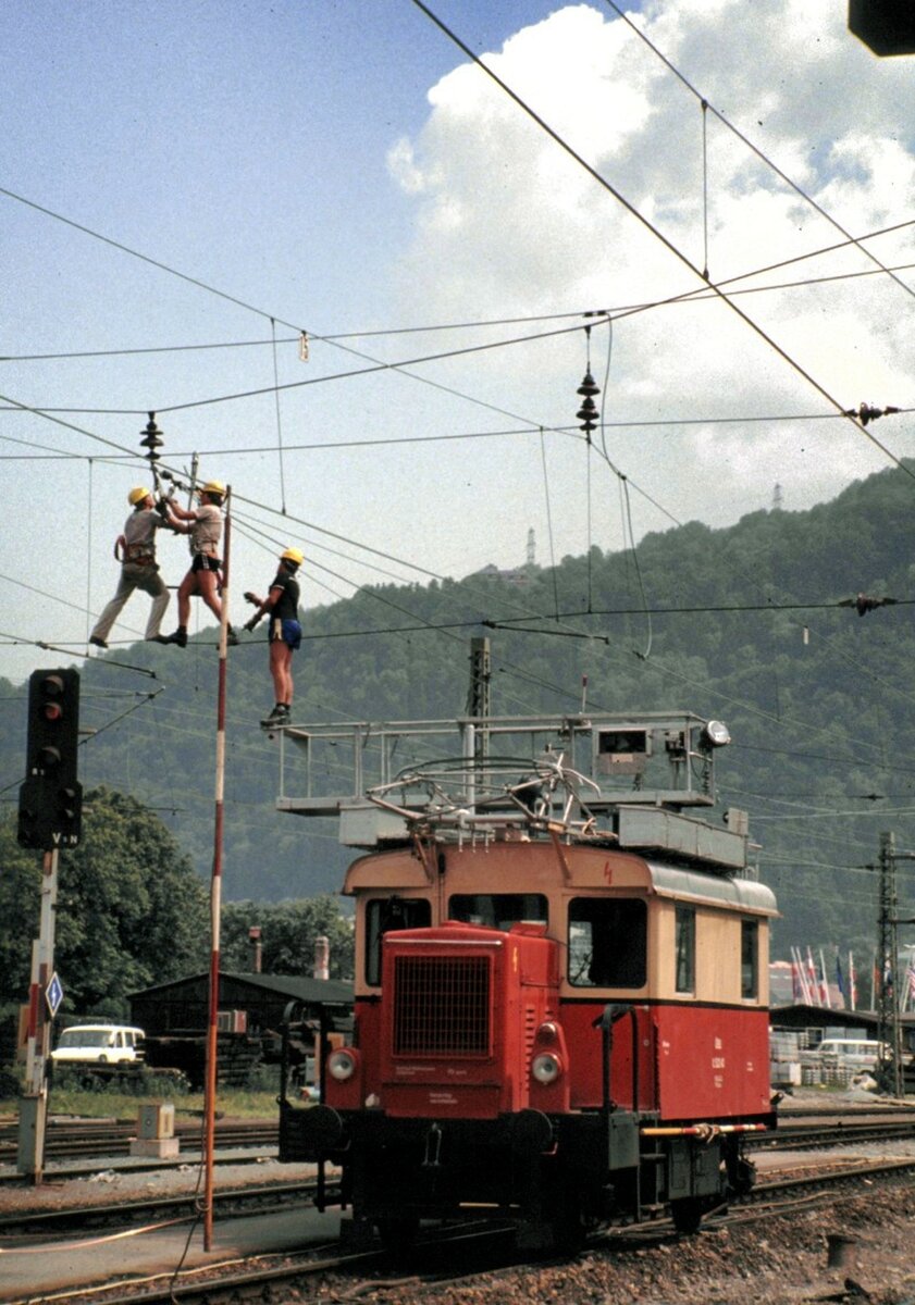 BB Turmtriebwagen X 534 in Bregenz am 12.06.1989.