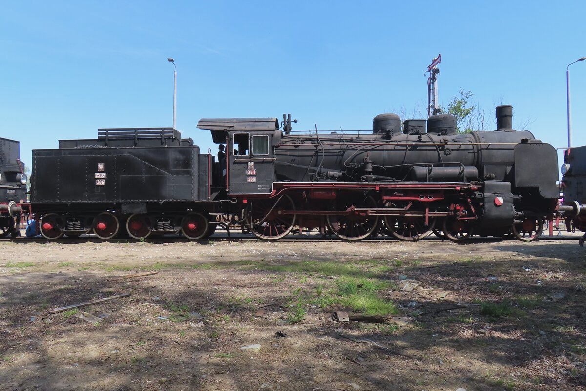 PKP P8 Ok1-359 steht z-gestellt in Wolsztyn während der Dampflokparade am 4 Mai 2024.