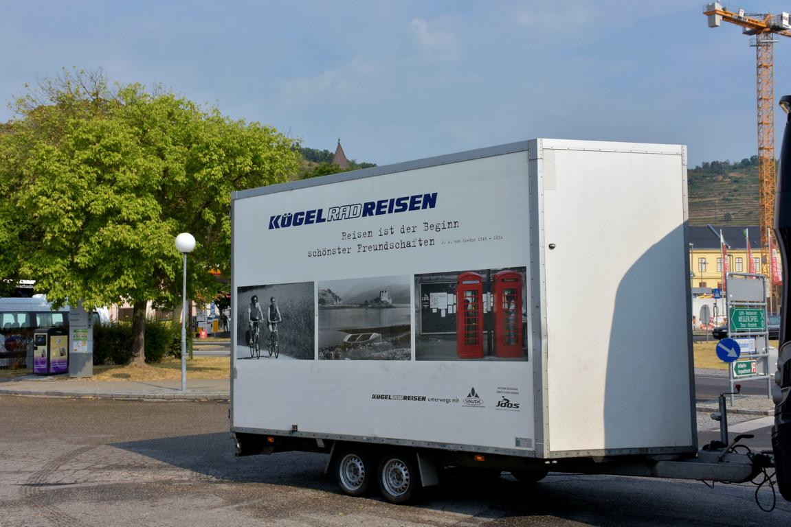 Radanh�nger des VDL Futura von K�GEL Reisen aus der BRD 06/2017 in Krems.