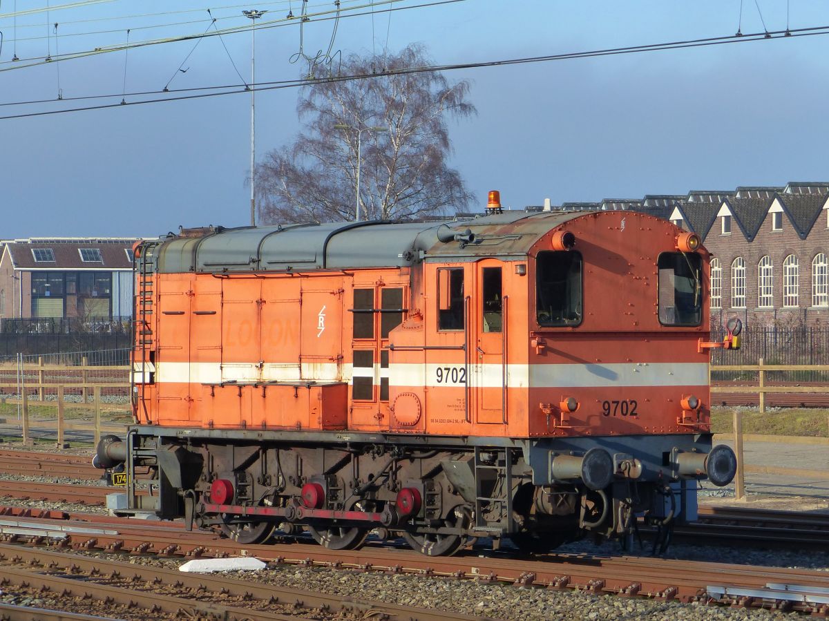 Rail Force One Diesellocomotive 9702 Baujahr 1955. Amersfoort Centraal 21-01-2020. Rail Force One diesellocomotief 9702 bouwjaar 1955. Amersfoort Centraal 21-01-2020.