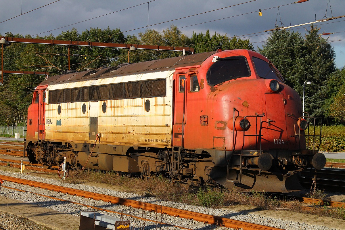 Railcare MY 1134 sieht zwar äusserlich ihrem Alter entsprechend aus im Inneren aber ist sie auf dem neuesten Stand der Technik. Padborg 01.10.2013