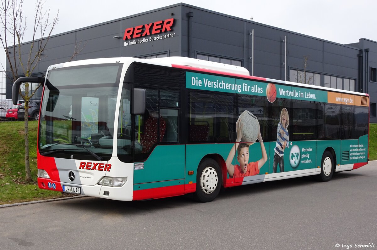 Rexer aus Calw | CW-LL 18 | Mercedes-Benz Citaro Facelift | 14.01.2018 in Calw