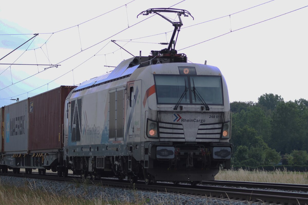 Rheincargo 248 015 zieht am 16 Juli 2026 ein KLV zwischen D�lmen und Buldern und �berrascht der Fotograf...