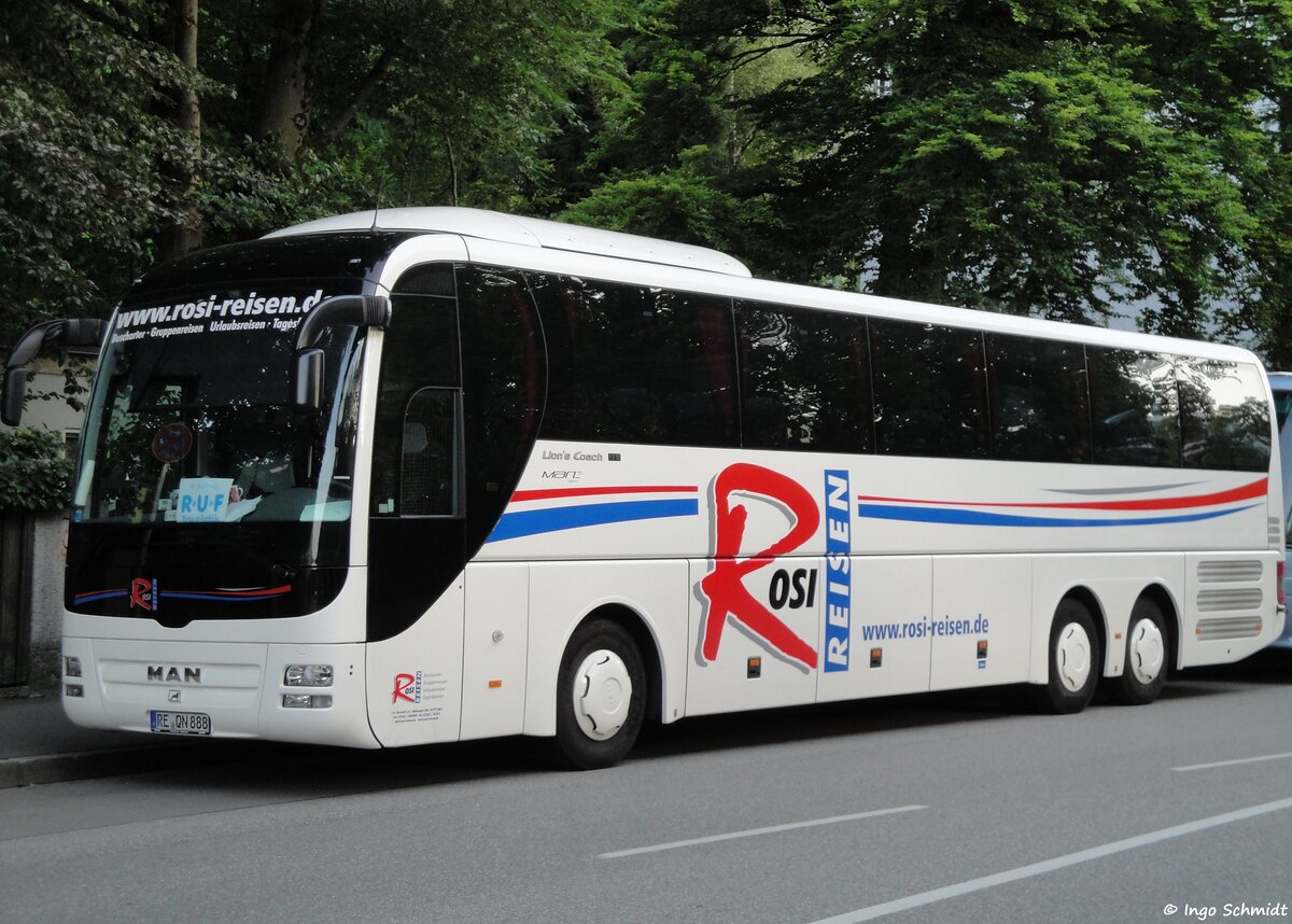 Rosi Reisen aus Marl | RE-QN 888 | MAN Lion`s Coach L | 28.06.2012 in Bad Reichenhall