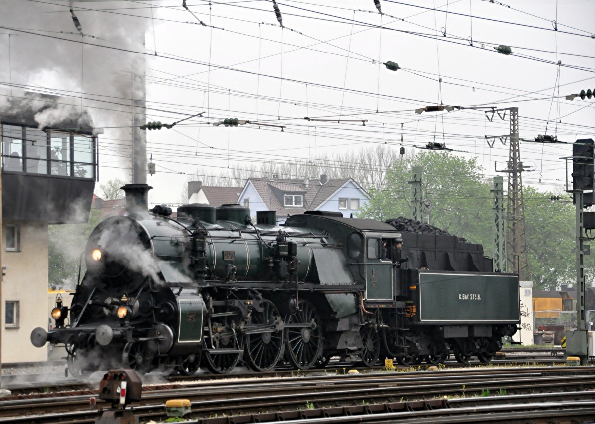 S 3/6 Nr.3673 auf Rangierfahrt in Ulm am 1. Mai 2013.
