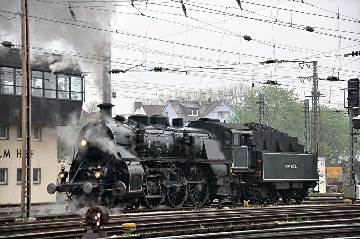 S 3/6 Nr.3673 des Bayerischen Eisenbahnmuseums Nördligen in Ulm am 01.05.2013.