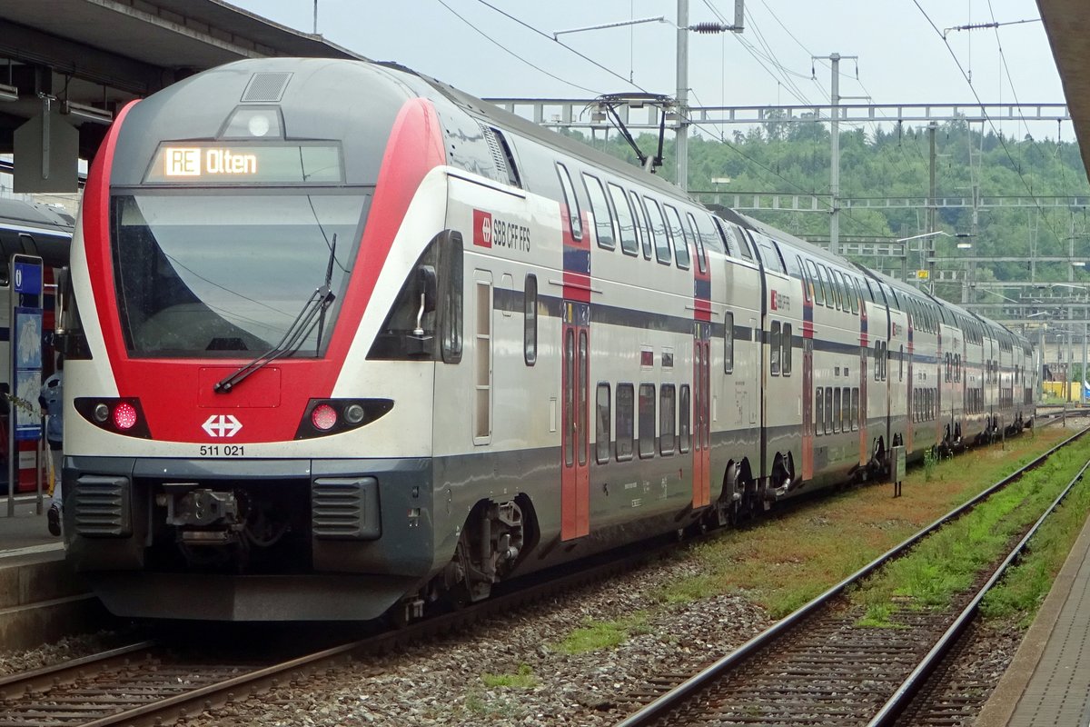 SBB 511 021 steht am 25 Mai 2019 in Brugg AG.