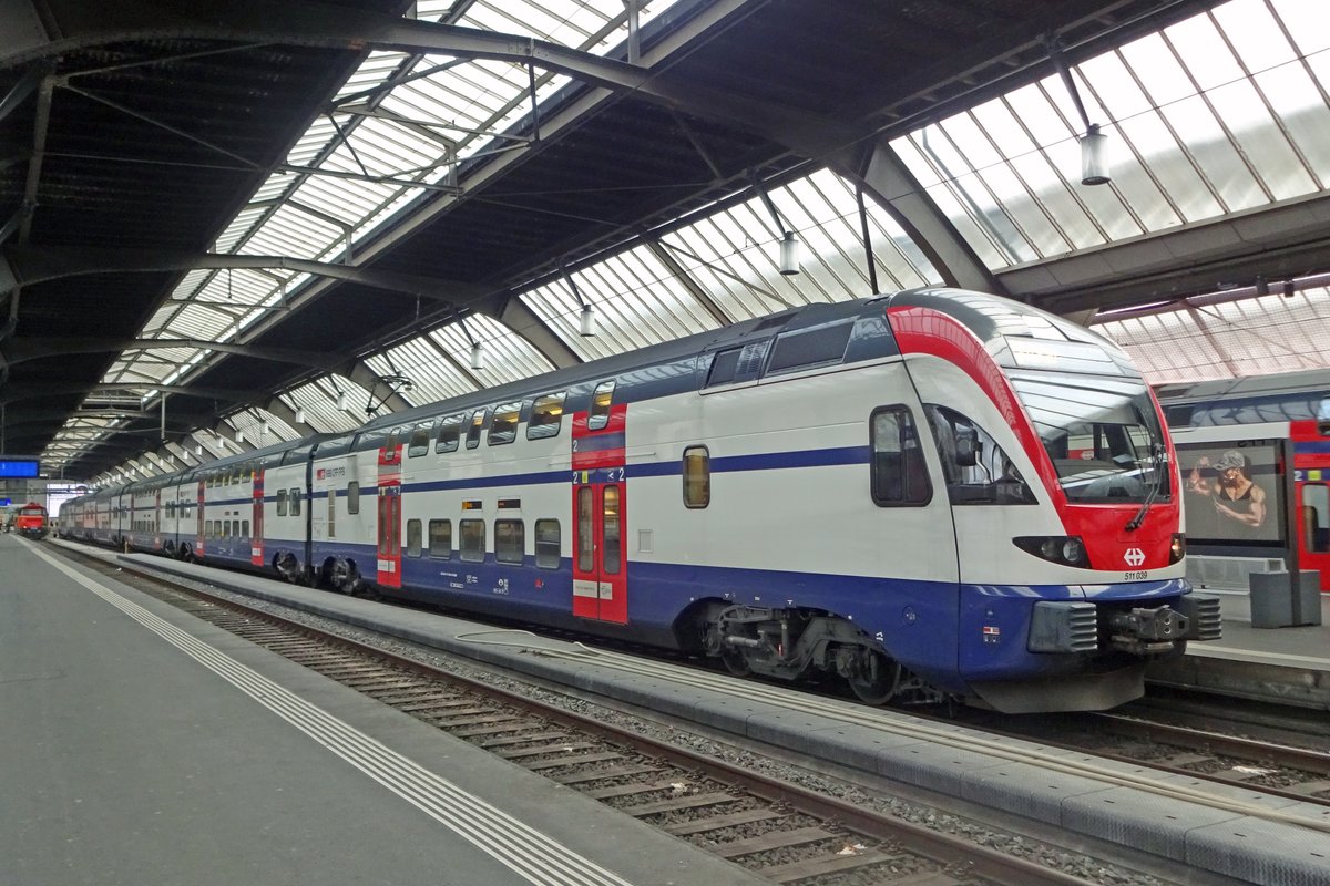 SBB 511 039 steht am 2 Jänner 2020 in Zürich HB.