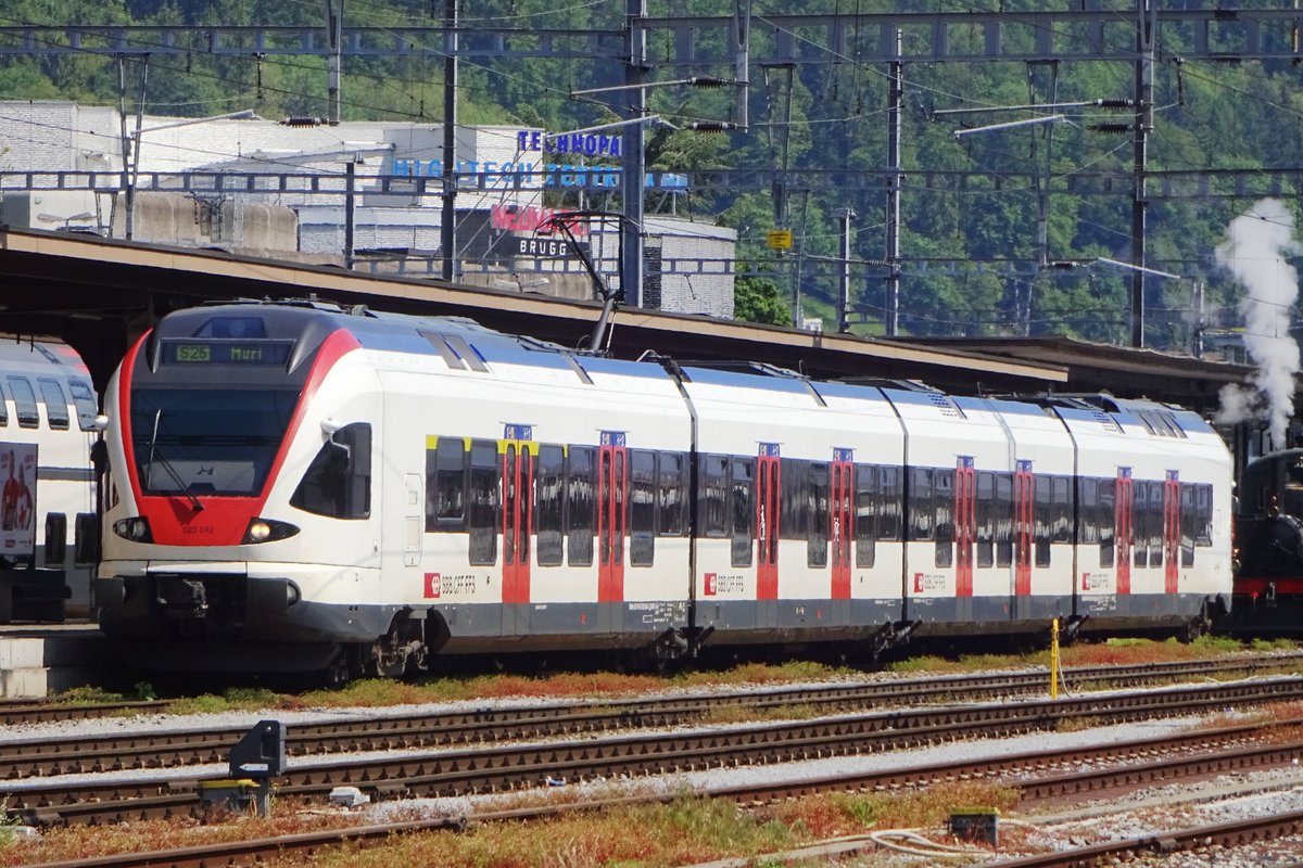 SBB 523 042 steht am 26 Mai 2019 in Brugg AG.
