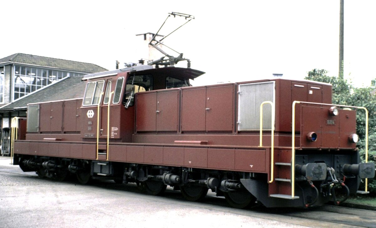 SBB Ee 6/6 II Nr. 16 814 ist frisch eingetroffen in Winterthur am 16.08.1980.