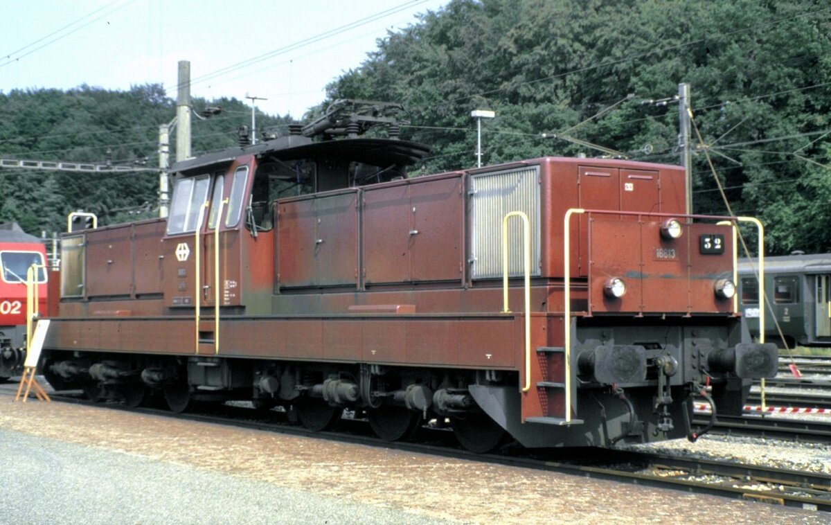 SBB Ee 6/6 II Nr.16 813 in Koblenz/Schweiz am 18.08.1984.